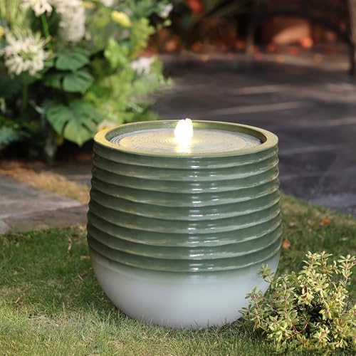 LuxenHome 20 Inch Water Fountain with LED Light 1