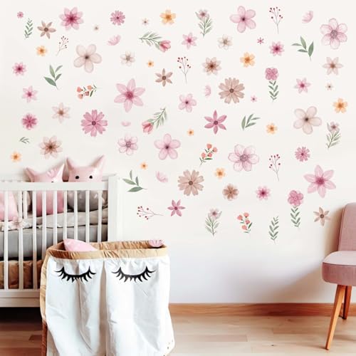 Boho Flower Wall Stickers for Bedroom