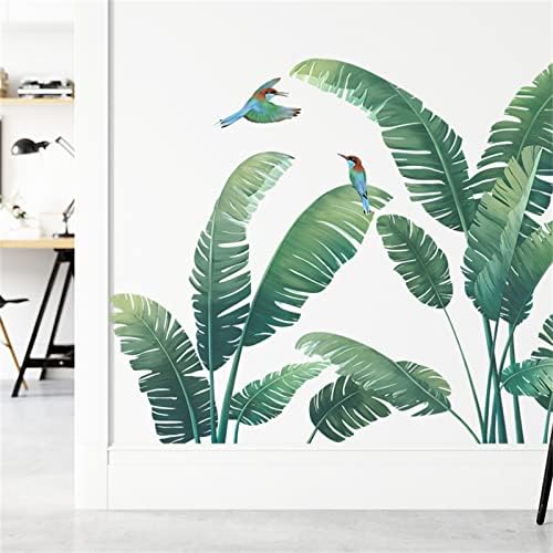 Green Plant Wall Stickers Tropical Rainforest
