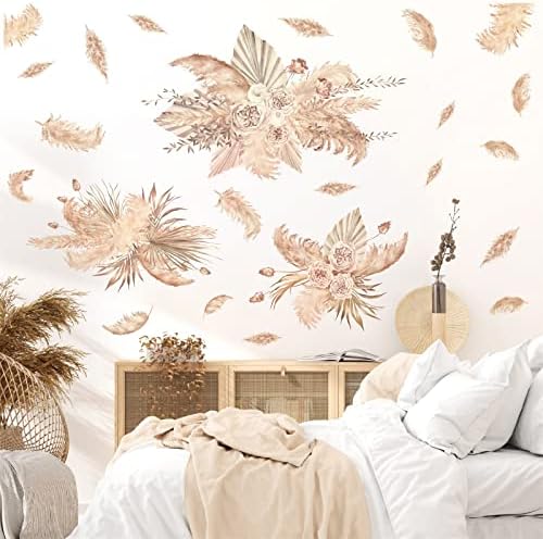 Large Palm Leaf Wall Sticker for Bedroom Living Room