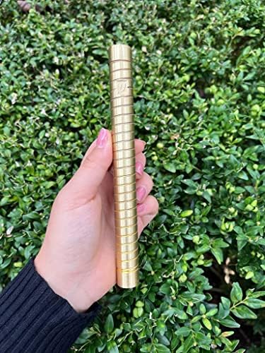 AS Brass Mezuzah Case With Scroll 7 Inches