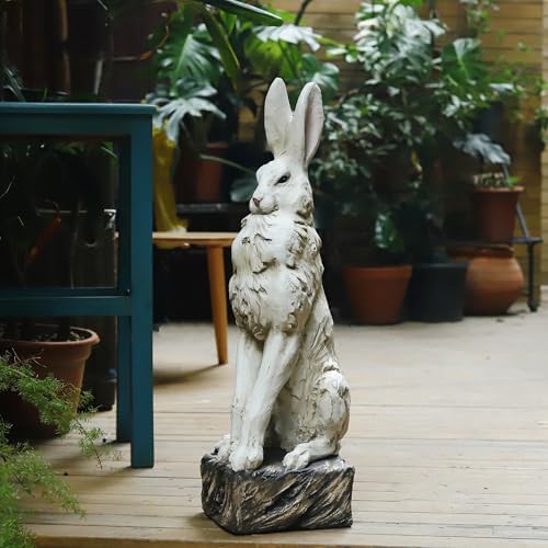 Realistic Large Rabbit Statue Garden Decor 30 High