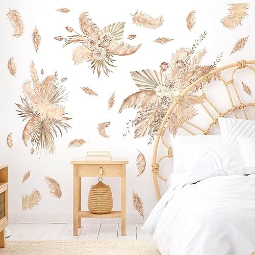 Large Palm Leaf Wall Sticker for Bedroom Living Room