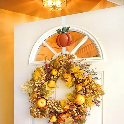 2 Pack Halloween Wreath Hangers for Front Door