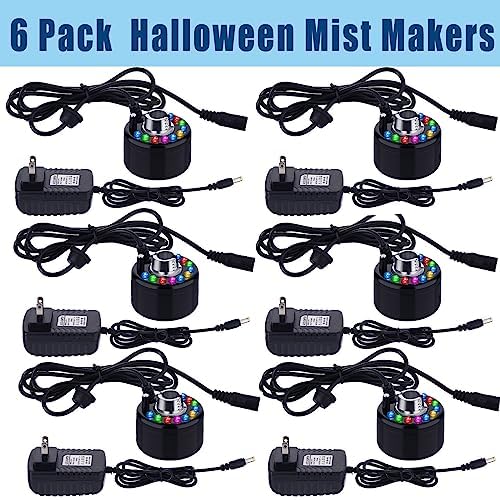 Maitys 6 Pcs Halloween Mist Maker Foggers