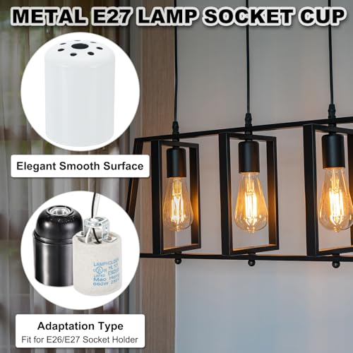 PATIKIL E27 Lamp Socket Covers 3PCS Decorative Lighting Accessories