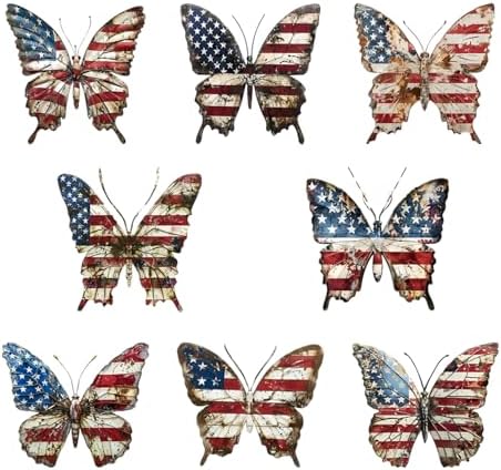 8 Pcs 4th of July Tree Hanging Ornaments