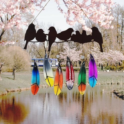 Handmade Glass Wind Chimes for Outdoor and Indoor Use