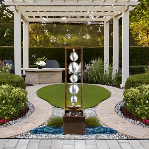 Ferrisland Modern Geometric Sphere Water Fountain