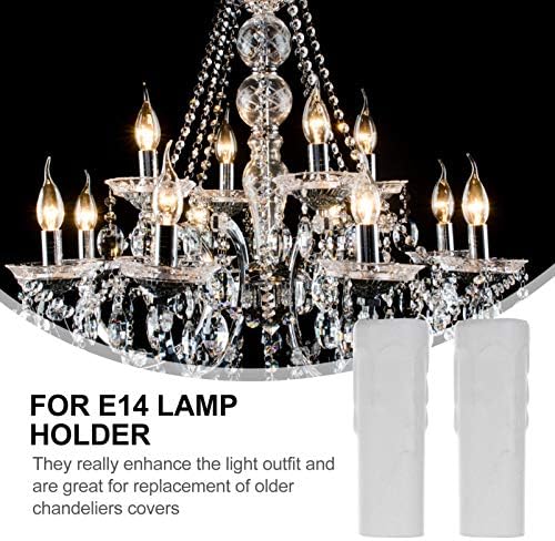 Beaupretty White Candle Light Socket Covers 6pcs