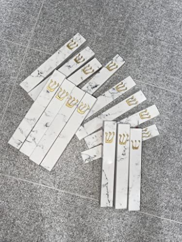 AS Mezuzot Quartz Mezuzah Case with Engraved Shin Design