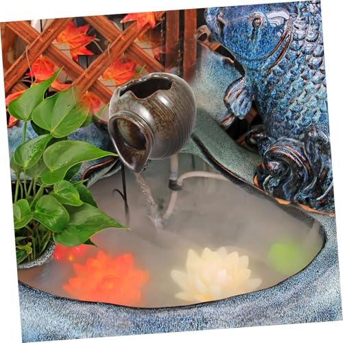 VICASKY Solar-Powered Outdoor Fountain Decor Pot