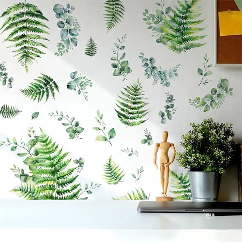 Fern Fronds Wall Stickers Bracken Green Plants Decor