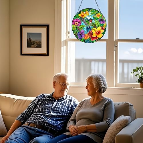 Voyakolo Hummingbird Stained Glass Suncatcher 8