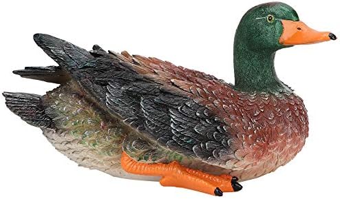OUKENS Resin Outdoor Duck Statue Garden Decoration