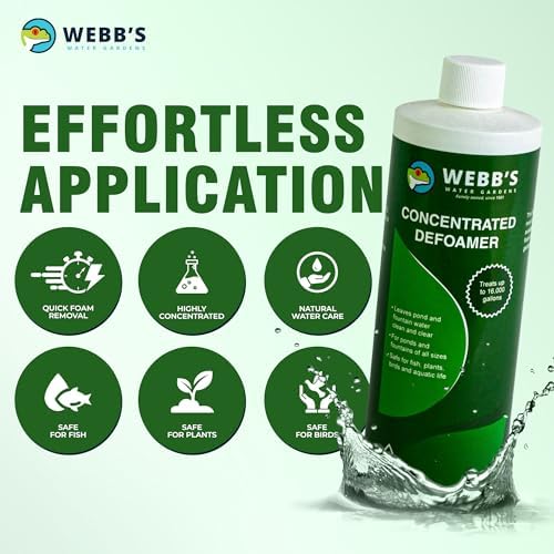 Webbs Water Gardens Defoamer Concentrate 16 Ounces