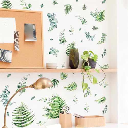 Fern Fronds Wall Stickers Bracken Green Plants Decor
