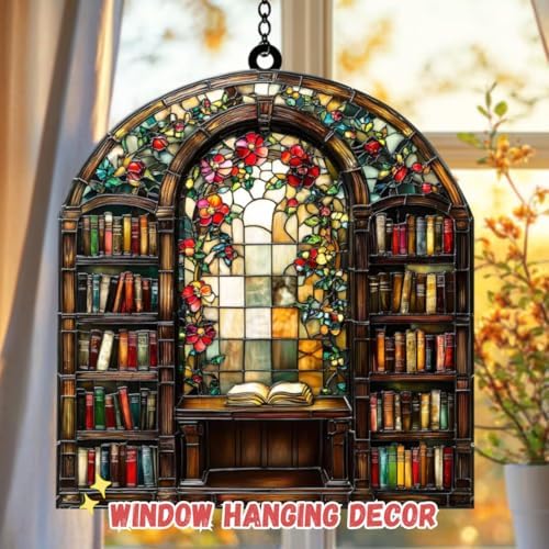 Antkraft Flower Faux Stained Suncatcher Window Ornament