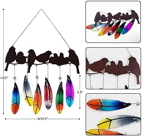 Handmade Glass Wind Chimes for Outdoor and Indoor Use