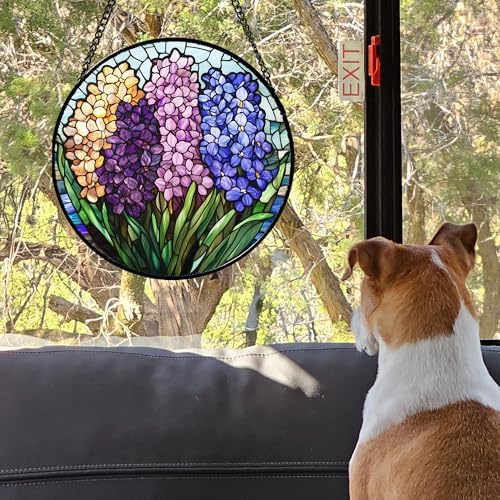 Stained Glass Window Hanging Suncatcher 15 Inches
