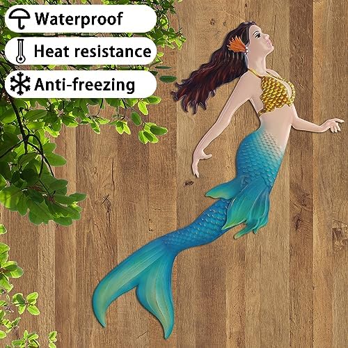 Johns Studio 149 Inch Metal Mermaid Wall Decor