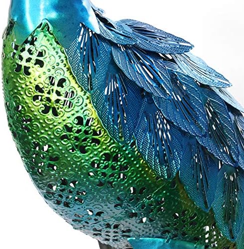Exhart Blue Coastal Crane Garden Statue