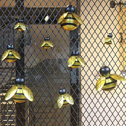 Wakauto Golden Metal Bee Wall Hanging Decor
