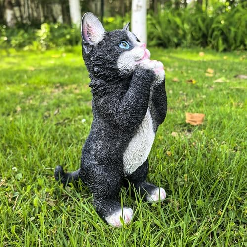 Playful Cat Statue Kitten Garden Decor
