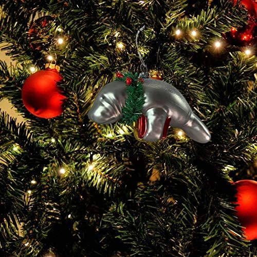 Needzo Manatee Christmas Tree Ornament 5 Inches