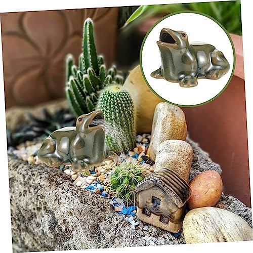 MERRYHAPY Waterfall Frog Outdoor Decor Statue