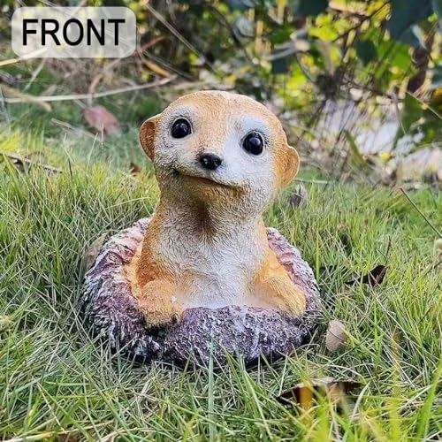 WTREEW Meerkat Garden Statue - Playful Outdoor Decor