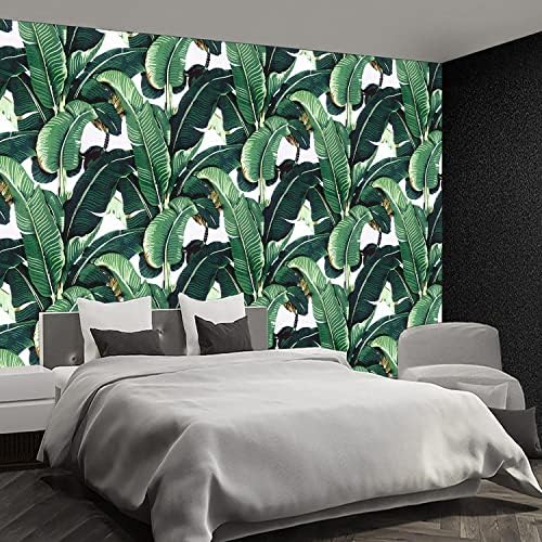 Tropical Botanical Banana Leaf Wallpaper 108x75