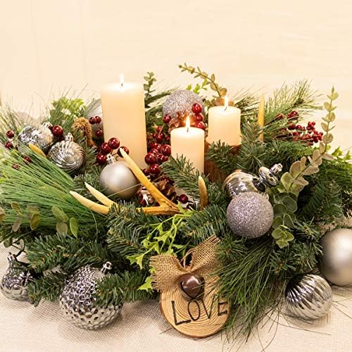 KI Store 315-Inch Gray Christmas Balls 20pcs