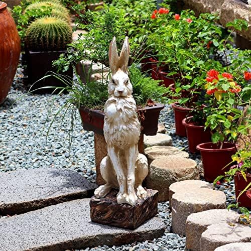 Realistic Large Rabbit Statue Garden Decor 30 High