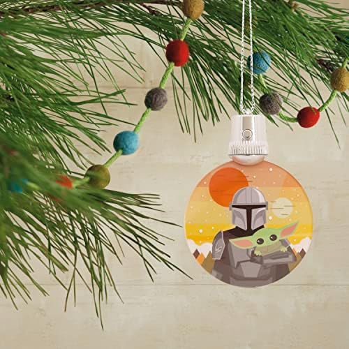 Hallmark The Mandalorian and Grogu Christmas Ornament with Light