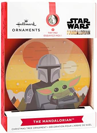 Hallmark The Mandalorian and Grogu Christmas Ornament with Light