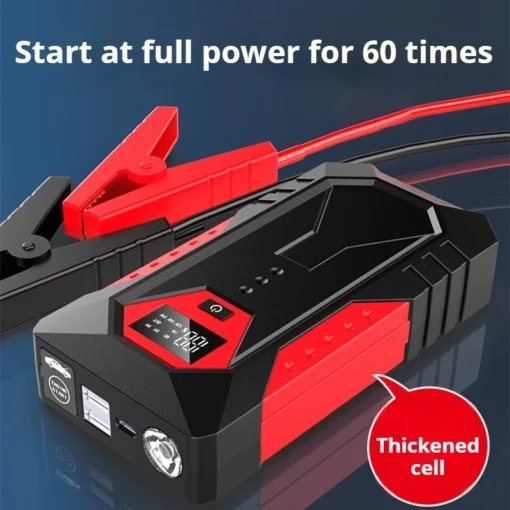 Car Jump Starter Power Bank 3 In 1 Portable